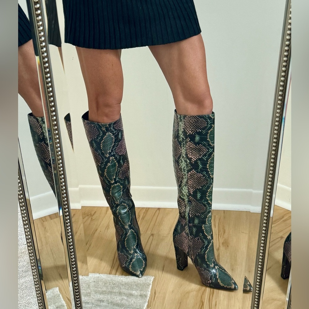 Sam Edelman Raakel Snakeskin Knee High Boots